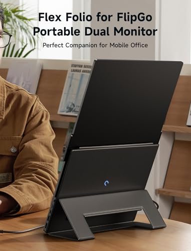 Image of JSAUX Leather Stand for FlipGo 13.5 inch Portable Monitor
