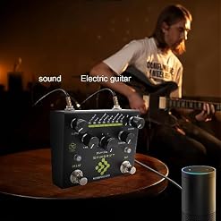 Jemora Pédale d’effet de guitare Retard numérique avec pédale de retard TAP Dual Footswitch Pédale de guitare avec sélection de retard à 8 modes pour guitare basse – SPINDRIFT - Les Beatles, Paul McCartney, John Lennon, RIngo Starr, George Harrison Jemora Pédale d'effet de guitare Retard numérique avec pédale de retard TAP Dual Footswitch Pédale de guitare avec sélection de retard à 8 modes pour guitare basse - SPINDRIFT – Image 6
