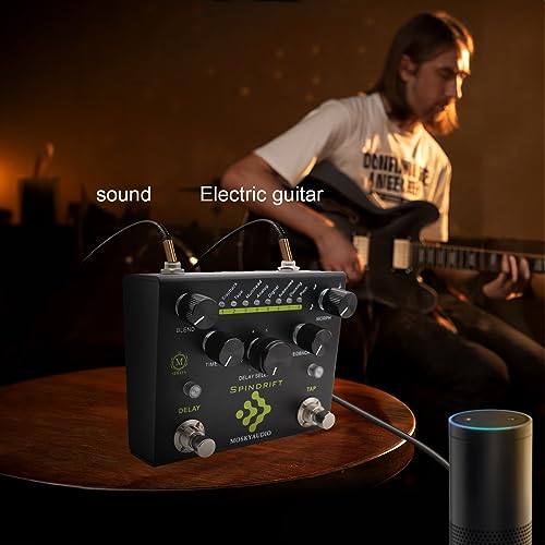 Jemora Pédale d’effet de guitare Retard numérique avec pédale de retard TAP Dual Footswitch Pédale de guitare avec sélection de retard à 8 modes pour guitare basse – SPINDRIFT - Les Beatles, Paul McCartney, John Lennon, RIngo Starr, George Harrison Jemora Pédale d'effet de guitare Retard numérique avec pédale de retard TAP Dual Footswitch Pédale de guitare avec sélection de retard à 8 modes pour guitare basse - SPINDRIFT – Image 7