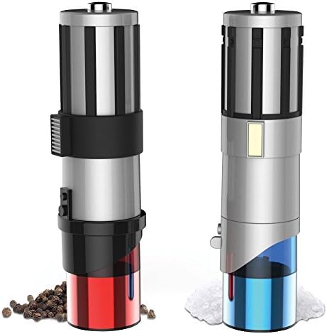 Star Wars Lightsaber Electric Salt and Pepper Mill Grinder (Pack of 2)