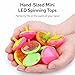 100 Pieces LED Light Up Flashing Mini Spinning Tops with Gyroscope - Kids Novelty Bulk Spin Toys Party Favors Bundle Pack Multicolored