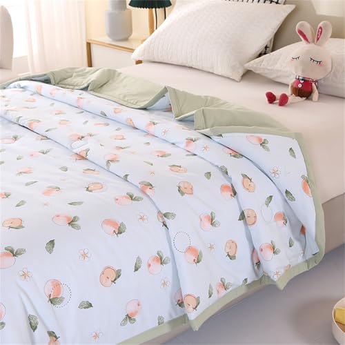 Colcha ligera y transpirable de verano de 180x200 cm con diseño reversible floral de 2,5 tog 4