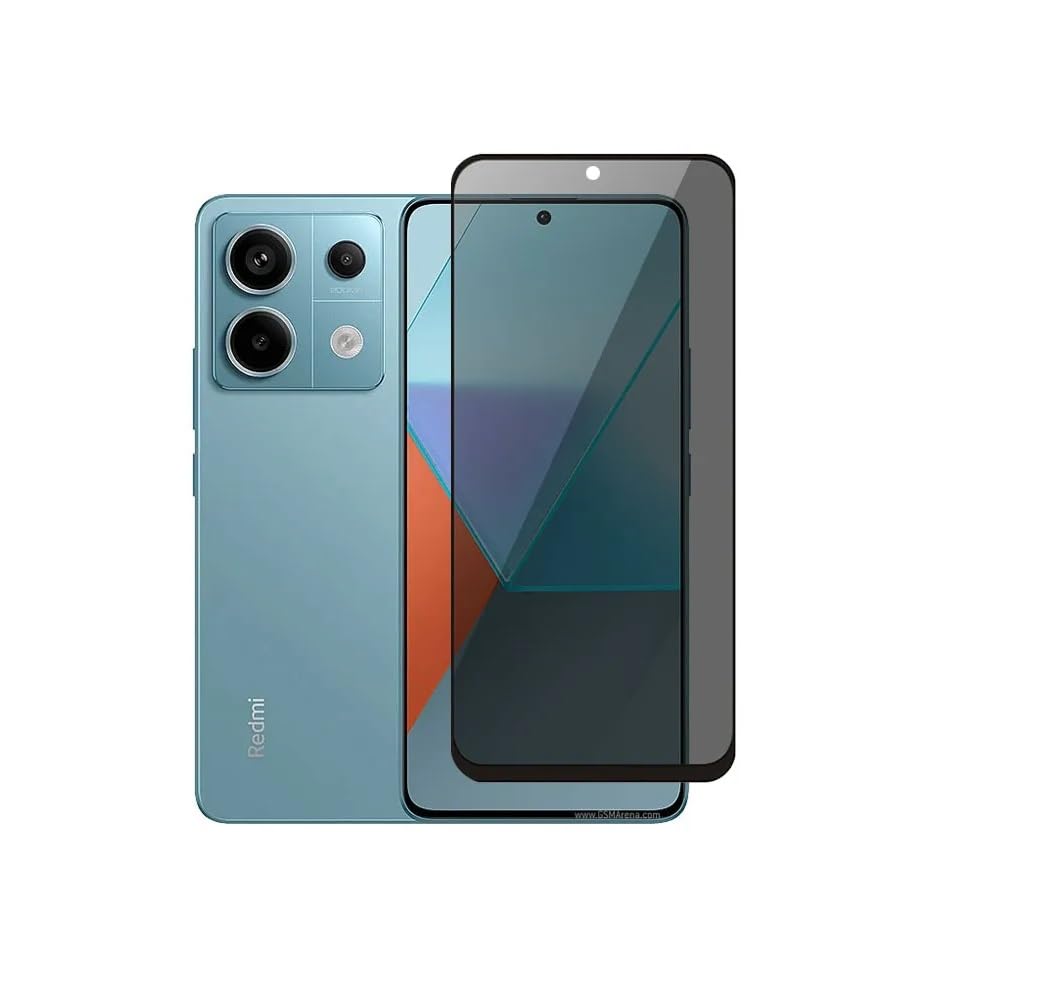 Xiaomi Redmi Note 13 Pro Screen Protector,3D curved Anti Spy 9H Tempered Glass,Full Cover Screen Protector Anti-Fingerprint Full Coverage Screen Protector For Redmi Note 13 Pro 2023(5D Privacy)
