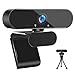 Produktbild iTAKAT Webcam mit Mikrofon, 1080P HD Webcam Streaming Computer Webkamera USB Computerkamera für PC Laptop Desktop Videoanrufe, Konferenzen-Schwarz