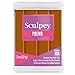 Sculpey Premo™ Polymer Oven-Bake Clay, Raw Sienna Brown, Non Toxic, 2 oz. bar, Great for Jewelry Making, Holiday, DIY, Mixed Media and More. Premium Clay Perfect for clayers and Artists.
