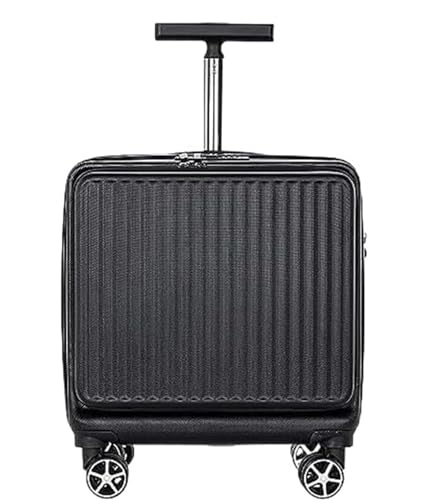 Luggage Travel Gear 16 Inch Suitcases Business Travel Boarding Carry On Luggage Scratch Resistant Hard with Wheels(D)