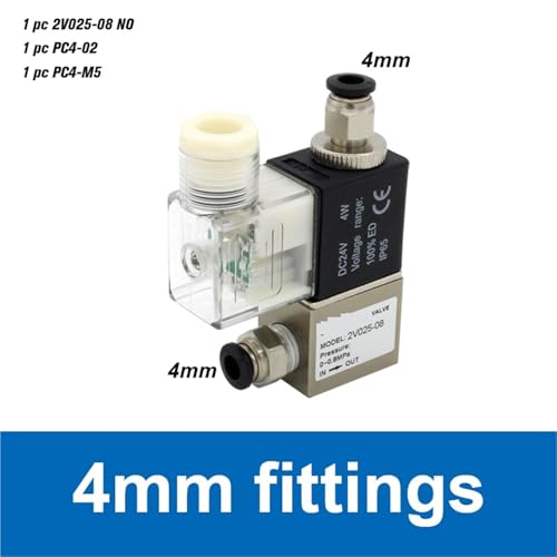 Électrovanne pneumatique 2V025-08 à action immédiate 110V pour automatisme - 4