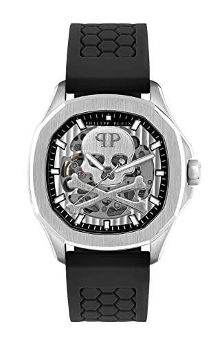Philipp Plein Orologio Analogico Automatico Uomo Con Cinturino In Silicone Pwraa0123