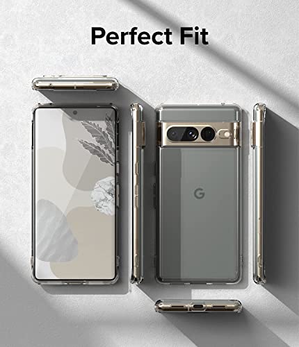 Image of WOW IMAGINE Crystal Clear Transparent Back Case Cover for Google Pixel 7 Pro | Full Device & Camera Protection Shockproof TPU | Flexible Silicone Back Cover Case - Transparent