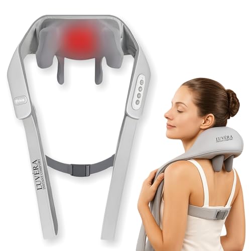 Image of L'UVERA Neck and Back Massager for Cervical Pain Relief with Heating, Body Massagers for Aches and Relief, Electric 5D Cervical Massage Machine for Deep Tissue Neck, Back, Shoulder, Legs and waist