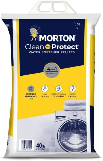 Morton Clean and Protect Water Softener Salt Pellets, 40 LB (Pack-3)