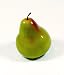 6pc Artificial Pear Large - Plastic Green Pears Fruit - Six Pieces