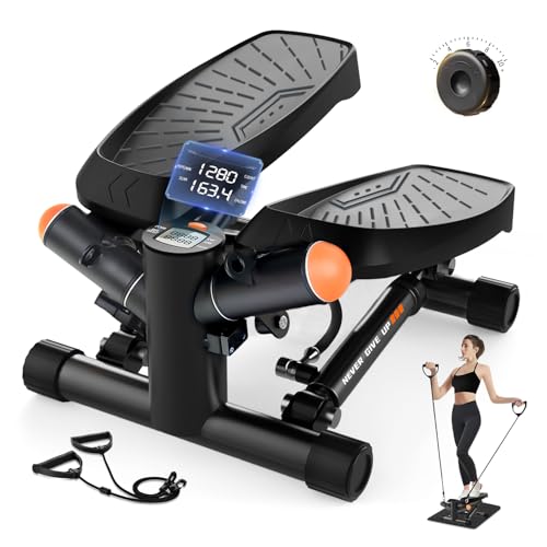 Stepper für Zuhause-Mini Stepper, Einzigartige Ölrohr-Dämpfungsregulierung Steppers mit Smart Display, Stairmaster, Hometrainer 150kg+, Fitnessgeräte für Zuhause,Hometrainer für Zuhause