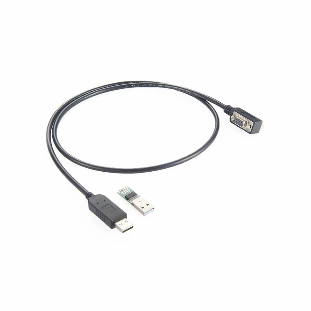 USB Male to D-Sub 9Pin Female Right Angled Rs-232 with Converter Adapter Cable 1Meter