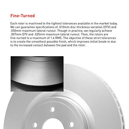 Image of Dynamic Friction Company Rear Hi-Carbon Alloy Brake Rotor (1) For 2003-2018 Porsche Cayenne, 2004-2018 Volkswagen Touareg, 2007-2015 Audi Q7