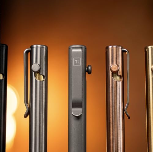 BIG IDEA DESIGN Caneta Bolt Action Line Base Line (titânio lavado na pedra)