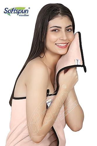 Image of SOFTSPUN Microfiber Hand & Face Wipes 280 GSM 20x30 Cms, 4 Piece Towel Set, (Light Pink) Super Soft & Silky for Hand, Face and Body - Hypoallergenic Sensitive Skin Wipes & Washcloths.