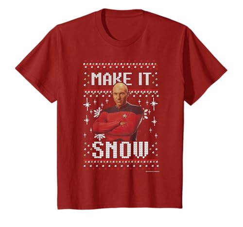 Star Trek Next Gen Make It Snow Ugly X-Mas Sweater T-Shirt T-Shirt