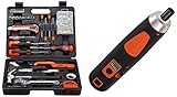 BLACK+DECKER BMT126C Hand Tool Kit (126-Pieces) & Black+Decker BD40K27 Cordless Screwdriver Combo
