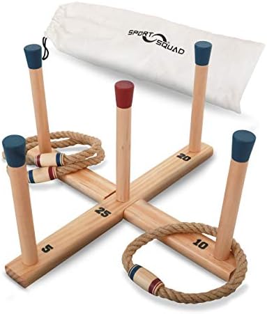 Sport Squad Family Fun Portable Ring Toss Game for Indoor/Outdoor Use