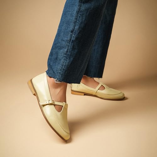 Image of Theater Sprout Mary Jane Flats for Women | Round Toe | Adjustable Strap | Minimal Everyday Comfort Shoes