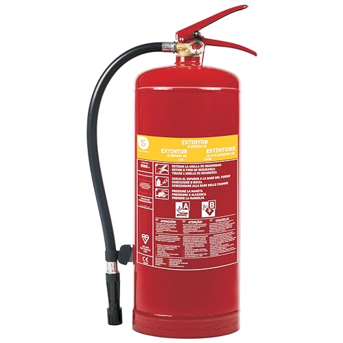 Smarwares Extintor de Incendios FEX-15262, Rojo, 6 L