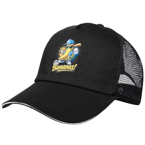 AICase for Savannah Merch Bananas Youth Gifts Inspired Baseball Hat Banana Costume Shirt Jersey Merchandise Gifts for Fans Women Men Birthday Black