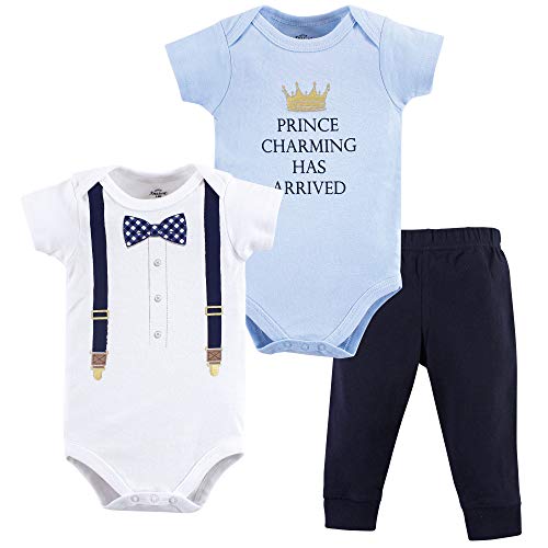 Image of Little Treasure Unisex Baby Cotton Bodysuit and Pant Set