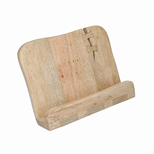KitchenCraft Serenity - Atril de Madera para Libros de Cocina, Soporte para Tabletas, Madera de Mango, 12,5 x 24 x 15,5 cm Cover