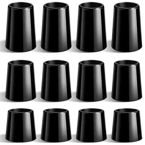 Tasdurian 30 Pcs Black Golf Tapered Ferrules 3 Sizes Golf Club Shaft Ferrules 0.370 Shaft 0.75/0.78/0.86 Height Options Golfing Accessories
