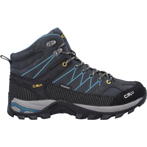 CMP Herren Rigel Mid Trekking Wp Walking Shoe, Antracite-Deep Lake, 43 EU,...