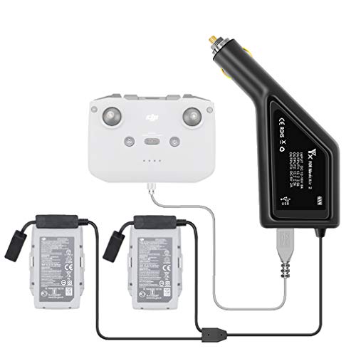 LYONGTECH Chargeur Voiture de Batterie pour DJI Air 2S, Mavic Air 2 Drone, 3 en 1 12v Station de Recharge Hub Accessoires