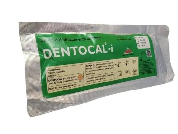 DENTOCAL-I Calcium Hydroxide With Iodoform 1.75g & 4 Applicator Tips Pack Of 2 Piece-image-39