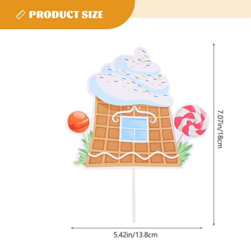 STOBOK 3 conjuntos de cartões de inserção de sobremesas Cupcake Toppers Apertizador de festas Picks