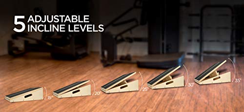 Slant Board Calf Stretcher Ankle Stretcher Calf Stretch Wedge Adjustable Incline Board Achilles Stretcher Non Slip With Spiky Massage Ball And Stretch Resistance Tube For Plantar Fasciitis Exercise #TOP4