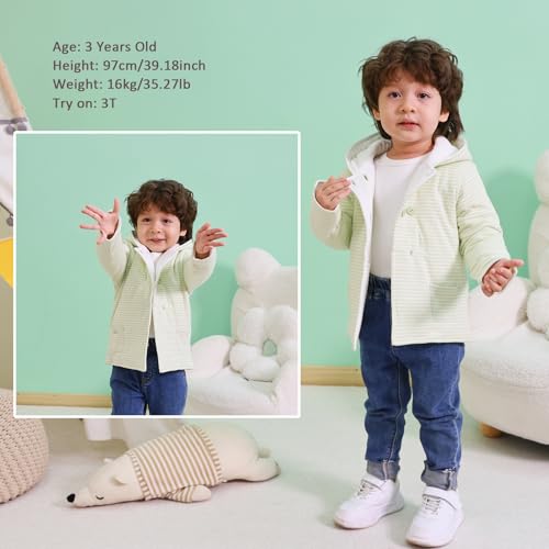 Minicoco Baby Girl Clothes Winter, Warm Hoodies Coat, Cold Long-Sleeved Cotton Jacket thumb #6