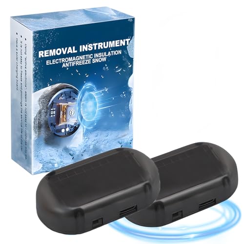 2 Stück Auto Enteiser Elektromagnetisch Antifreeze Enteiser Auto Elektromagnetischer Schneeschmelzer Scheibenenteiser Tragbares Enteisungsgerät Geeignet Für Kleine Mittlere & Große Fahrzeuge（Blau）