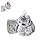 BOVVSKY Bunnylulu Keychain with Box, Bunnylulu Keychain with Tin, Bunny Cute Plush Key chain (Frost Grey)