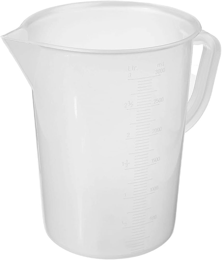 Othmro 3 Liter (3000ml) Plastic Measuring Graduated Mixing Pitcher