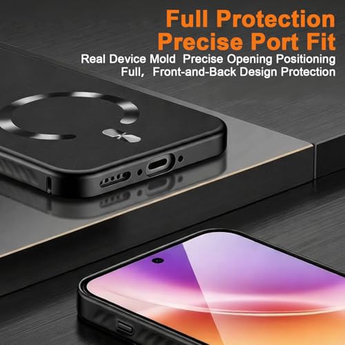 Image of ZORBES Phone Case for Vivo X300 Pro with Magnetic Design, Vivo X300 Pro Back Cover with Camera Lens Protection Folding Kickstand Holder, Slim TPU Cover TPU Bumper Fit for Daily Use