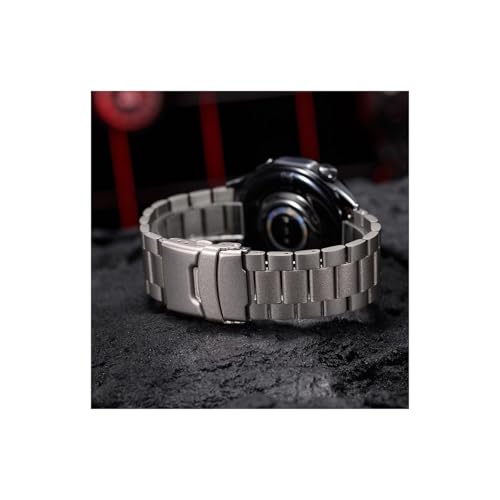 Bracelet de montre titane 22mm compatible Huawei Watch 4 pro et Samsung Watch 3 - 5