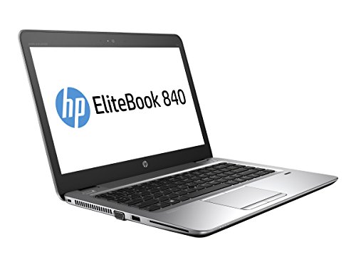 Image of HP Elitebook 840 G4 14in Notebook, Windows, Intel Core i5 2.5 GHz, 8 GB RAM, 256 GB SSD, Silver (1GE41UT#ABA) (Renewed)