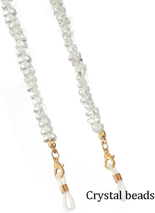 Retro Crystal Beaded Eyeglass Chain Hanging Neck Rope Sunglasses Accessories