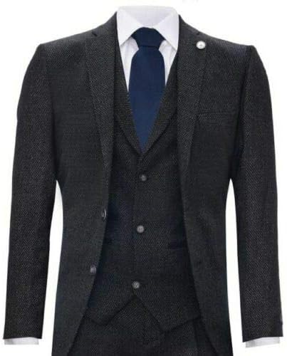 Men's Classic 3 Piece Herringbone Peaky Blinders Tweed Suit