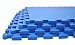 Wonder Mat Non Toxic Extra Thick Waterproof Exercise Gym Mats (Set of 4), Blue, 2' x 2'