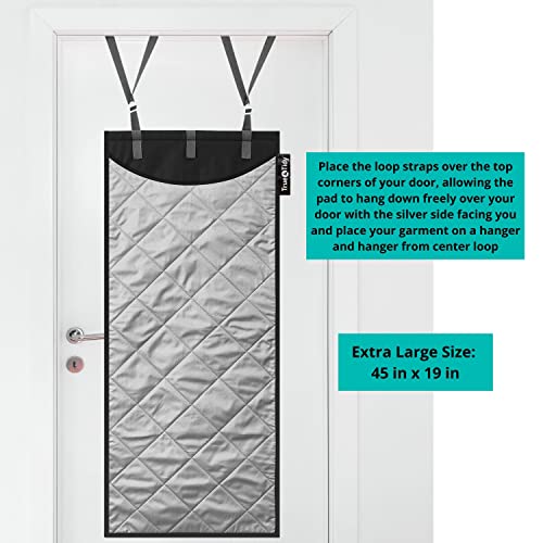 True & Tidy Xl Over The Door Protective Clothes Steamer Pad, Ironing And Press Pad, Helps Protect Surfaces While Garment Steaming, With 3 Hanger Hooks #TOP1