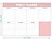 Weekly Planning Pad - Tear Off To Do List Pad with Daily Schedule & Calendar, 52 Sheets, 100gsm Paper, Undated Weekly Planning Notepad, 6x9 in