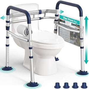 HOMENURSE Toilet Safety Rails for S...