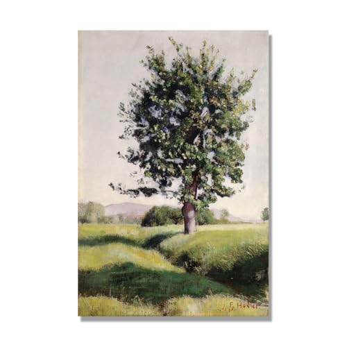 Tableau d'art de mur de toile moderne pour décor de salon avec la peinture L'arbre de Hodler