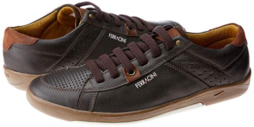 Sapatenis Ferracini INFINIT Masculino NAPA TENIS CARBONO/CHOCO 40